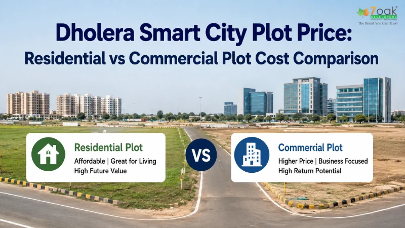 Dholera Smart City Plot Price: Residential vs Commercial Plot Cost Comparison