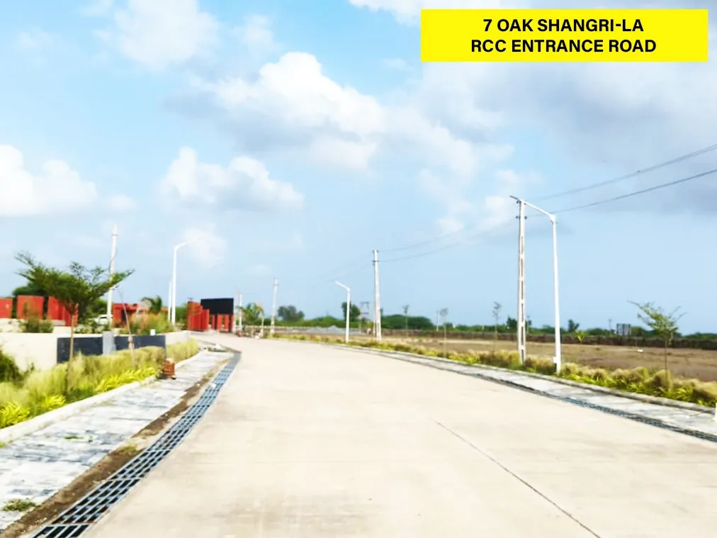 7 Oak Shangri-La plot road and layout, Dholera SIR